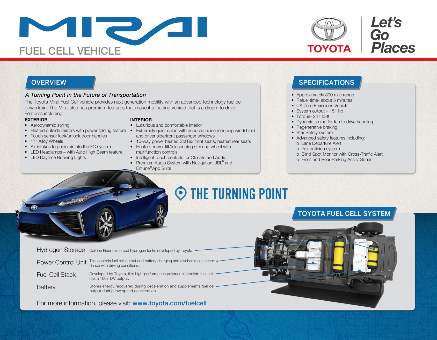 2017 Toyota Mirai Brochure Page 1